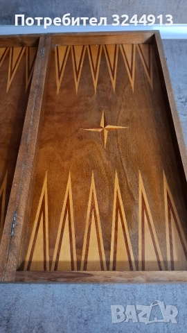 Стара дървена табла за игра , снимка 5 - Шах и табла - 52850307