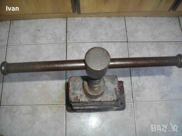 19 кг/4 Цола-Българско Заводско Тръбно Менгеме-Масивно-Професионално/Индустриално/Промишлено-1969 г., снимка 5 - Менгемета - 40143274