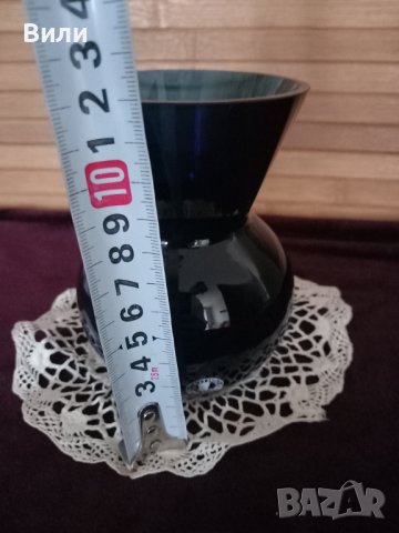 Красива стъклена ваза, снимка 3 - Вази - 40845658