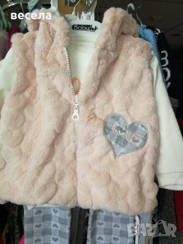 Бебешки комплект, блуза, елек, панталон за момиче, снимка 2 - Комплекти за бебе - 39849412