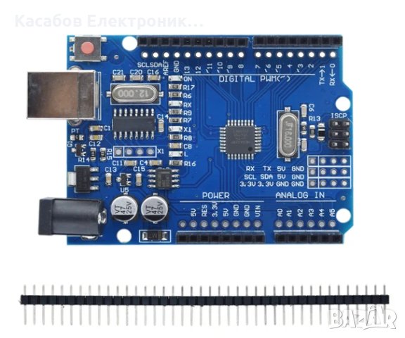 Arduino UNO R3 SMD Микроконтролер ATmega328, снимка 2 - Друга електроника - 44372618