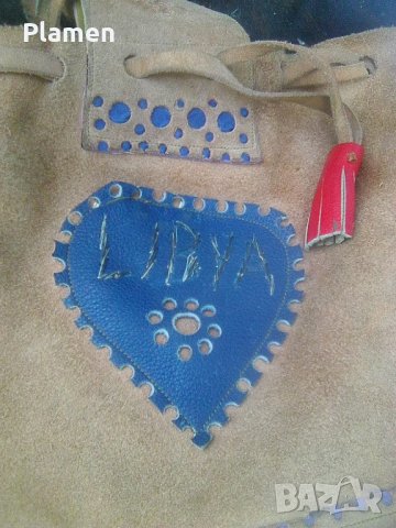 Голяма кожена чанта Либия, снимка 2 - Други - 41165053