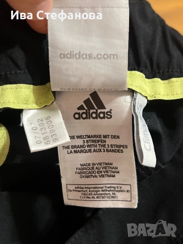 Уникален спортен елегантен оригинален марков черен панталон Adidas Адидас , снимка 8 - Панталони - 51620250