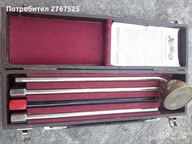 Стар уред ВСВ за търсене дефекти по мотори машини турбини двигатели Стетоскоп