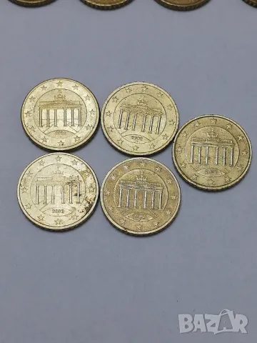  50 евро-цента Германия-2002 г. A,D,F,G,J