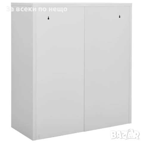 Офис шкаф, светлосив, 90x40x102 см, стомана Код P1060, снимка 8 - Шкафове - 51398824