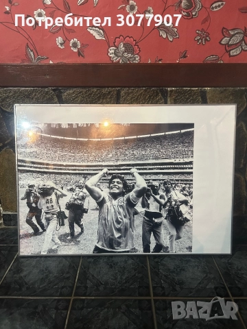 Рамкиран постер на Марадона , снимка 3 - Картини - 52673603
