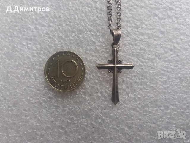 Православен сребърен кръст 925 с верижка!, снимка 4 - Антикварни и старинни предмети - 40761651