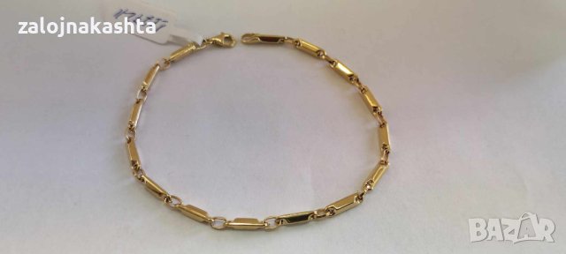 Нова-Златна гривна-3,78гр/14кр, снимка 5 - Гривни - 42497118