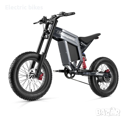 Електрически велосипед Shengmilo S900 60V 30Ah – 20” Fat Tire, снимка 2 - Велосипеди - 53735630