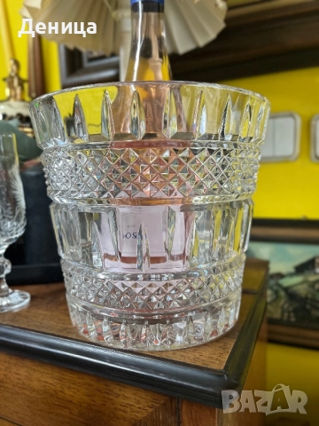 Масивна шампаниера от кристал⚜️ Тежка, блестяща,, снимка 2 - Други - 52182632