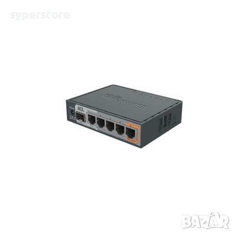 Кабелен Рутер Mikrotik hEX S RB760iGS 5-портов Gigabit Ethernet, снимка 2 - Рутери - 38835647