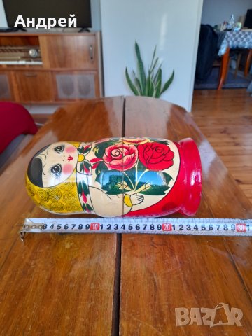 Стара Матрьошка #5, снимка 5 - Антикварни и старинни предмети - 34697372