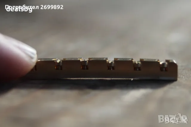 Месингов стратски регулируем нът 43мм и 42mm, снимка 4 - Китари - 55796207