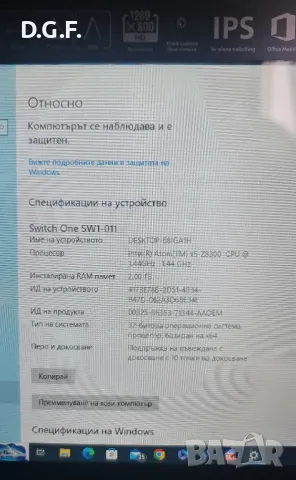 Acer switch one 10, снимка 5 - Лаптопи за дома - 49556811