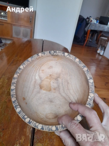 Стара дървена паница,купа #4, снимка 4 - Други ценни предмети - 53335266