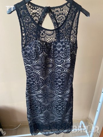 Дамска дантелена рокля с гол гръб, снимка 1
