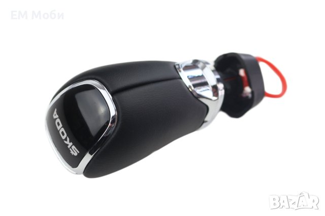 Топка Кожена за Скоростен Лост Автоматик Автомат за Шкода Skoda DSG Octavia Fabia Superb Yeti Rapid, снимка 3 - Аксесоари и консумативи - 41331961