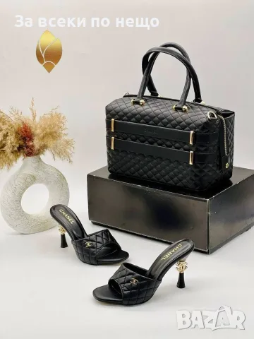 Chanel Дамски Сандали На Ток Шанел - Различни Цветове Код SEM-296, снимка 3 - Сандали - 55782997