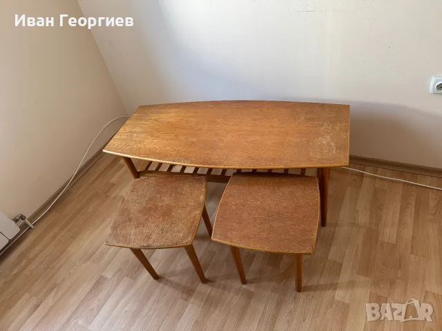 Холна маса Д/Ш/В- 120/55/47 и два стола Д/Ш/В- 40/4040 см