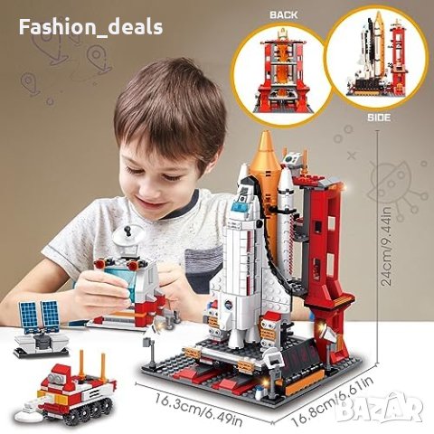 Нов Аерокосмически строителен комплект Играчка конструктор совалка за дете, снимка 3 - Конструктори - 41964902