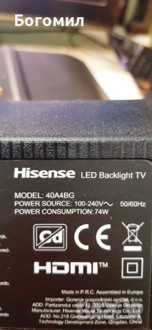 Hisense 40A4BG      на части