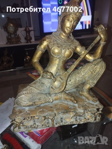 Много стара бронзова статуетка, снимка 9 - Антикварни и старинни предмети - 52844167