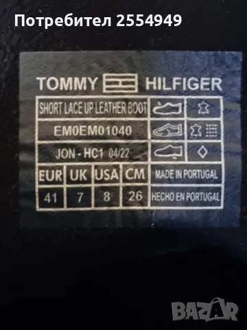 Зимни боти Tommy Hilfiger 41 номер, снимка 6 - Мъжки боти - 49435423