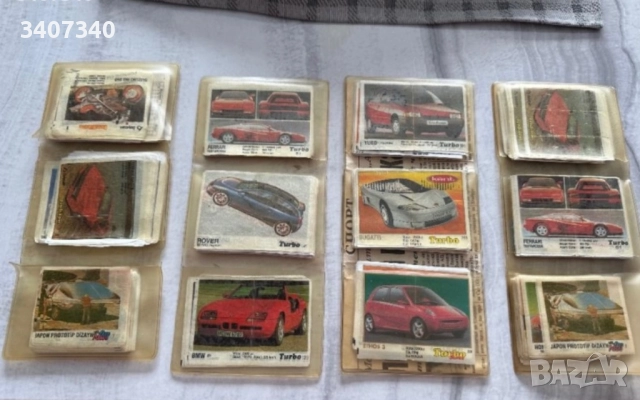 Колекционерски картинки от дъвки  TURBO ,OTO MOTO,BOM BIBOM , снимка 15 - Колекции - 43968959