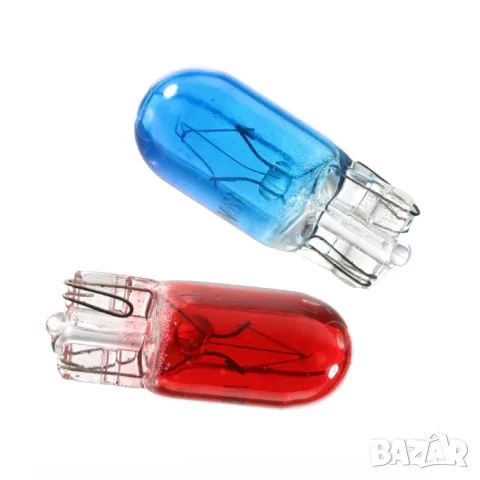 Комплект T10 крушки 12 V в три цвята 10 бр., снимка 2 - Аксесоари и консумативи - 55864249