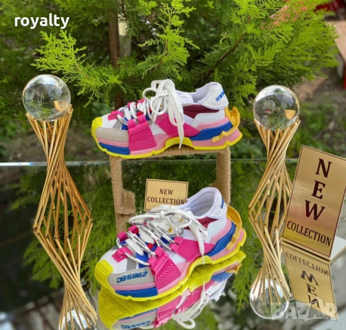 Дамски сникърси-Dolce&Gabbana- Цветни, снимка 4 - Маратонки - 51632242