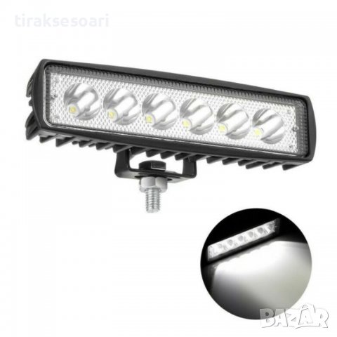 2 Броя Диодни Фарове 18W Халоген Диоден Фар, снимка 4 - Аксесоари и консумативи - 39989861