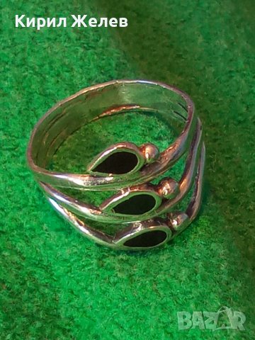 АЖУРЕН ЕМАЙЛИРАН ФЕШЪН СРЕБЪРЕН ПРЪСТЕН СРЕБРО 925 ДИЗАЙНЕРСКО АРТ БИЖУ 38436, снимка 2 - Пръстени - 41388974