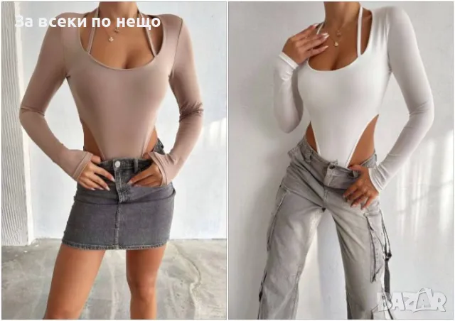 Дамско Боди С Дълъг Ръкав - 2 Налични Цвята Код Р&М3