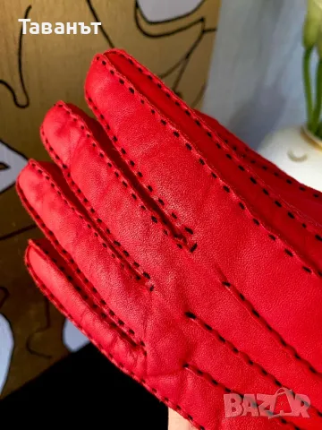Страхотни ръчно шити кожени ръкавици , снимка 3 - Ръкавици - 48551206