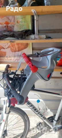 Детско столче BELLELI FRECCIA B-FIX сиво за рамка, снимка 3 - Столчета за кола и колело - 53792435