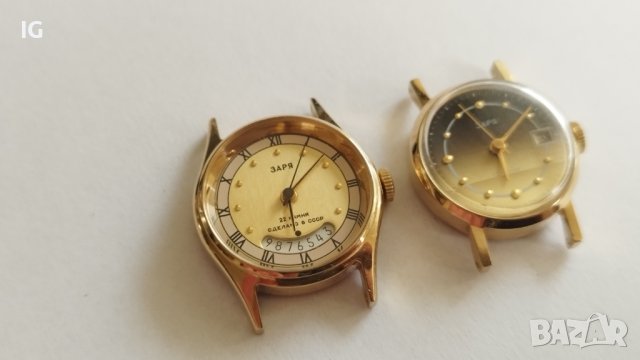 Стар, дамски механичен часовник ЗАРЯ, AU - 2 бр., снимка 2 - Колекции - 40839419