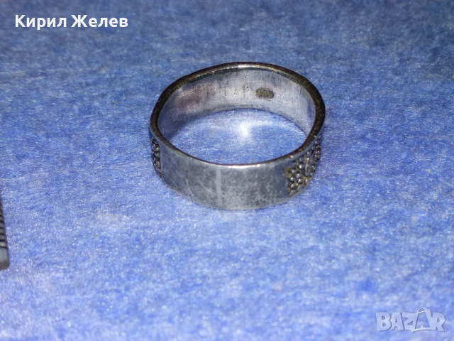 КРАСИВ СРЕБЪРЕН ПРЪСТЕН ОКСИДИРАНО СРЕБРО 925 ХАЛКА МАЙСТОРСКА ИЗРАБОТКА АНГЛИЯ 33071, снимка 15 - Пръстени - 44721984