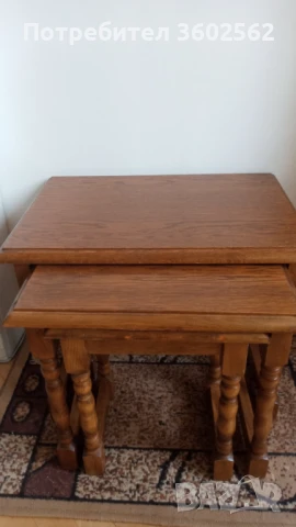 Винтидж помощни масички 3в1, снимка 2 - Маси - 50889550