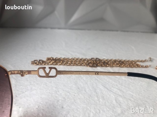 Valentino дамски слънчеви очила Осмоъгълник с верижка синджир, снимка 13 - Слънчеви и диоптрични очила - 41626704