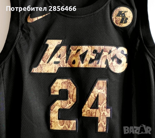 Мъжки потник Nike LA Lakers Kobe Bryant Memorial Edition размер XL, снимка 3 - Тениски - 52313856