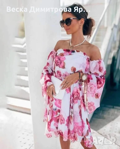 Дамска рокля , снимка 6 - Рокли - 50886185