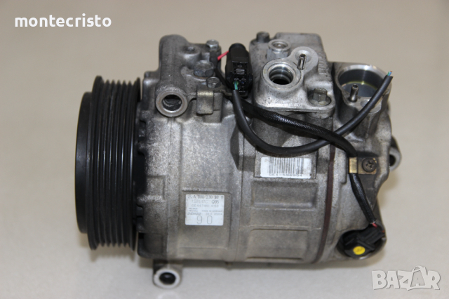 Компресор климатик Mercedes CLK C209 A209 (2002-2010г.) A0002309011 / A 000 230 90 11 7SEU17C, снимка 2 - Части - 44666725