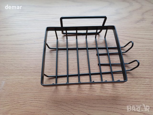 Aomeya Corner Shower Caddy, 4 залепващи рафтове за баня, черни, снимка 8 - Органайзери - 42164663