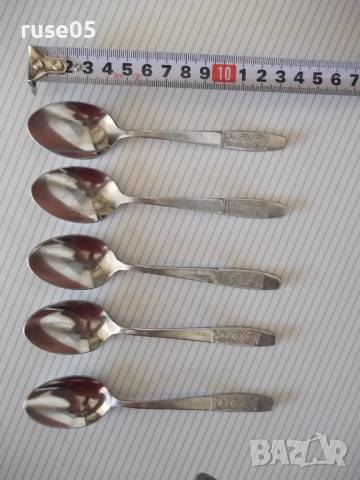 Лот от 5 бр. лъжици съветски