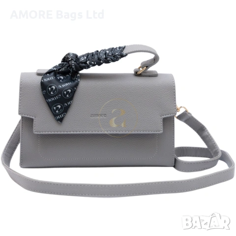 Ежедневна дамска чанта AMORE Celeste - Grey, снимка 3 - Чанти - 53584970