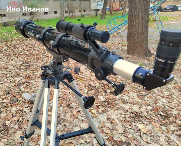 Продавам рефракторен телескоп Sky-Watcher Evostar 90/900, снимка 6 - Други ценни предмети - 52816634