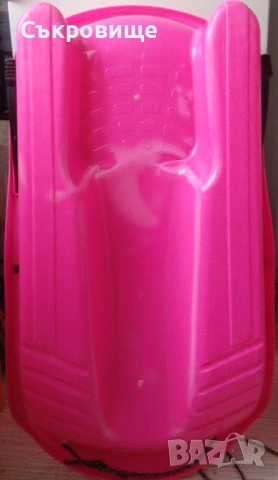 Пластмасова детска шейна със спирачки и въже за теглене, снимка 3 - Зимни спортове - 53608346