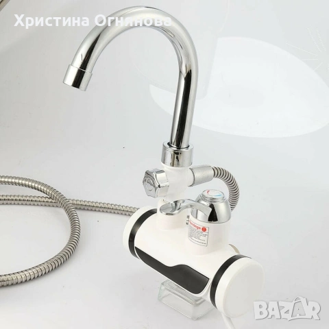 Смесител за вграждане в комплект с душ слушалка с проточен нагревател, снимка 6 - Бойлери - 53869892