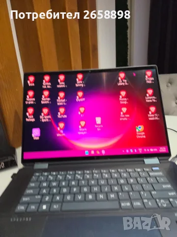 Продавам HP SPEKTRE 360 LAPTOP 16 INTEL CORE ULTRA 7,512 GB, 16 GB RAM, WINDOWS 11 OLED TOUCH подсве, снимка 3 - Лаптопи за дома - 56256558